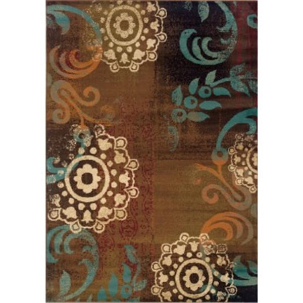 Sphinx By Oriental Weavers Area Rugs, Emerson 2822A 10X13 Rectangle - Brown/ Blue-Polypropylene E2822A305396ST - main